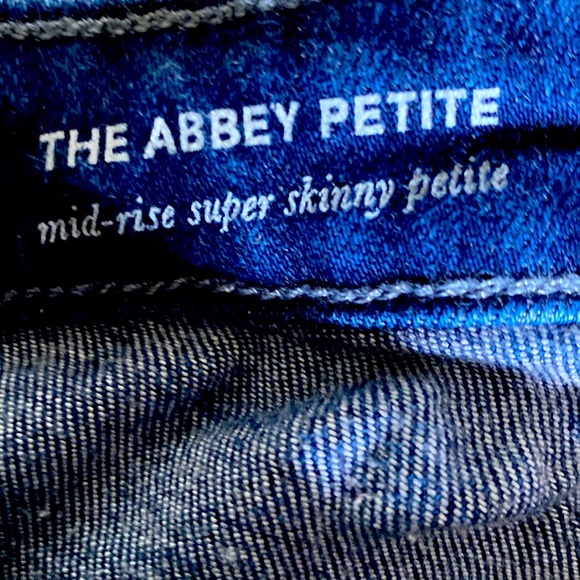 Ag Adriano Goldschmied - The Abbey Petite Dark Blue Jeans - Size 28P - Picture 3 of 4